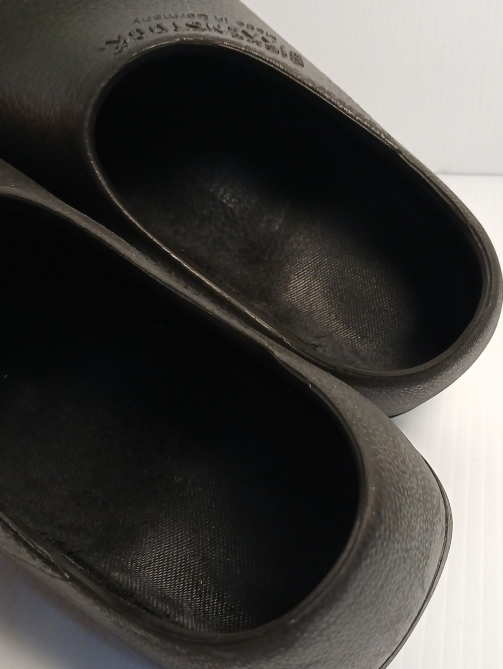 Birkenstock Super Birki Black Clogs Professional Work Shoes Womens 7 Mens 5 38 - Picture 13 of 15